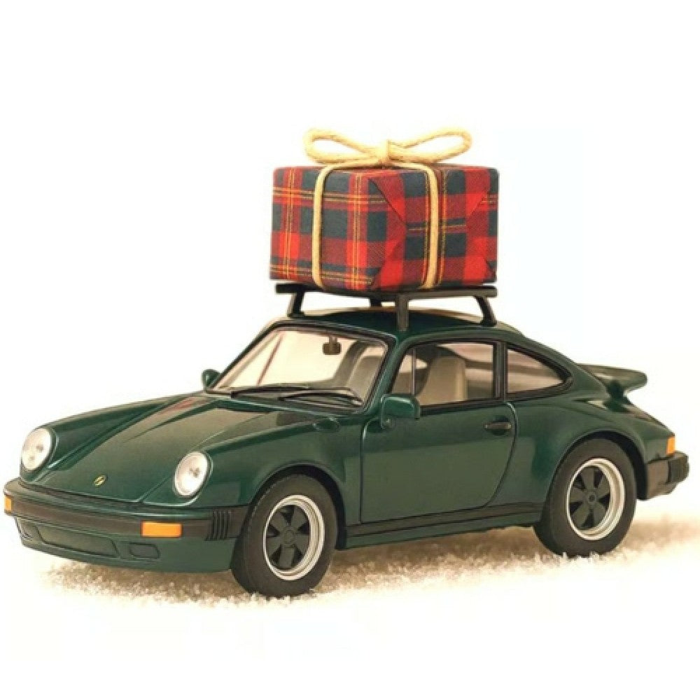 Available to Order - 1:43 NOREV Porsche 911 Turbo 1978 - Green With Christmas Present NV750070