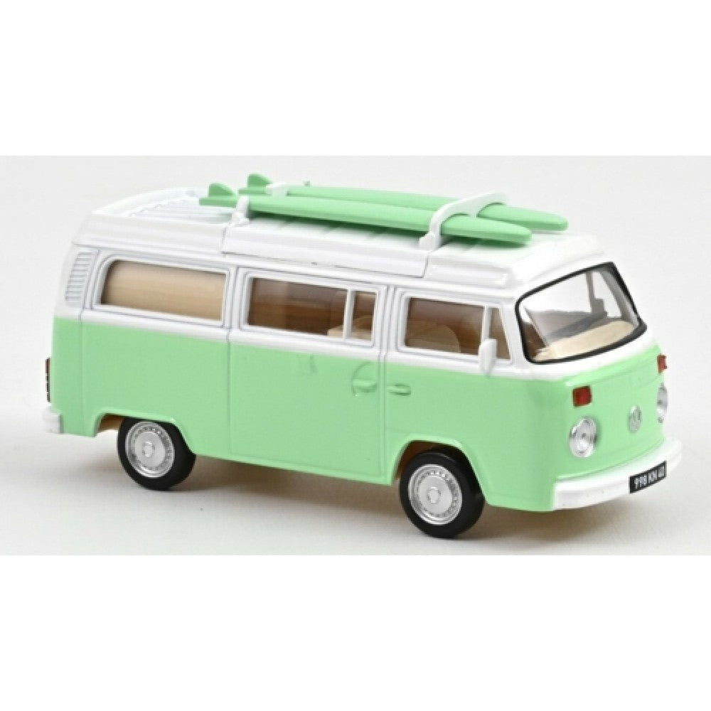 Available to Order - 1:43 NOREV 1993 VW Combi T2B Camper Van - Green NV841103