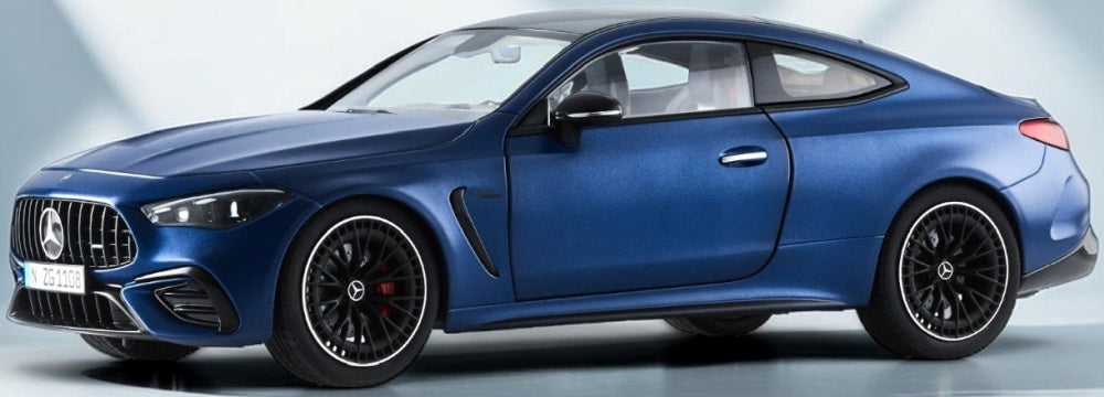 Available To Order – Mercedes AMG CLE 53 Coupe Spectral Blue 1:18 NZG Construction Models Model (NZG 110800021)