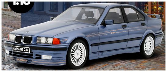 Alpina B6 2.8 Alpina Blue Metallic 1992 1:18 Otto Mobile Model