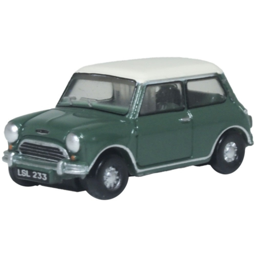 Available to Order – Mini Almond Green/old English White 1:120 Oxford Diecast Model (OX120MN003)