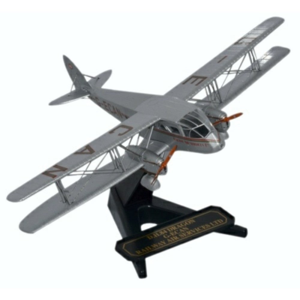 Available to Order – Dh84 Dragon G-ECAN Railway Air Services 1:72 Oxford Diecast Model (OX72DG001)