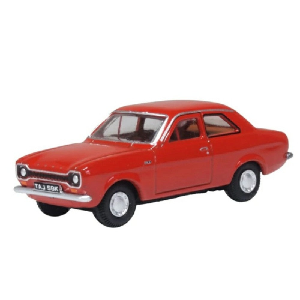 Available to Order – Ford Escort MK1 Sunset Red 1:76 Oxford Diecast Model (OX76FE005)