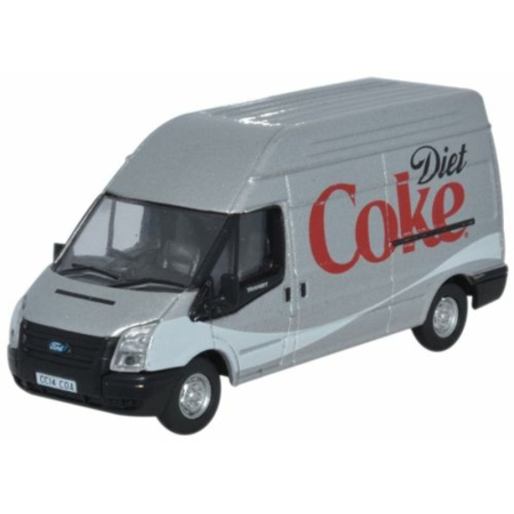 Available to Order – Ford Transit LWB High Roof Diet Coke 1:76 Oxford Diecast Model (OX76FT019CC)
