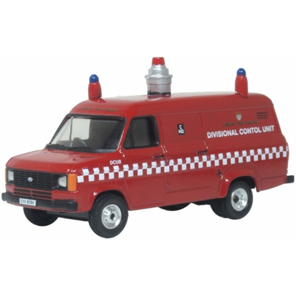 Available to Order – Ford Transit MK2 London Fire Brigade Dcu 1:76 Oxford Diecast Model (OX76FT2003)