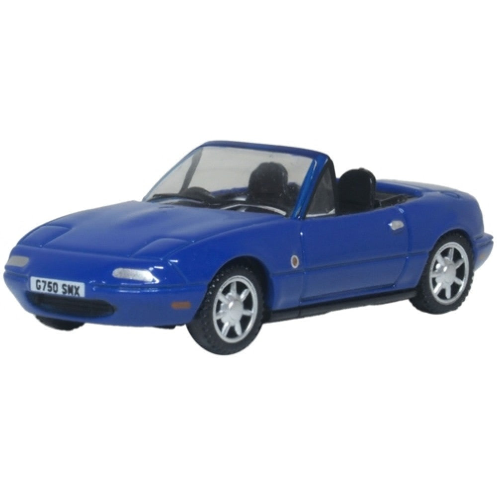 Available to Order – Mazda Mx5 (open) Mariner Blue 1:76 Oxford Diecast Model (OX76MAZ003)