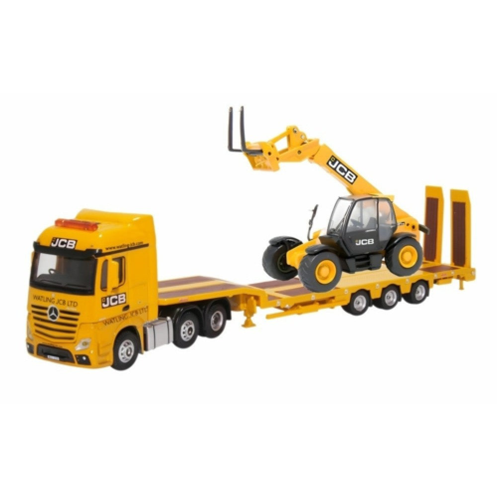 Available to Order – Mercedes Actros Semi Low Loader and 531 70 Loadall 1:76 Oxford Diecast Model (OX76MB012)