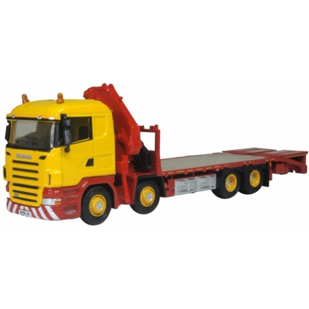 Available to Order – Scania Crane Lorry Yellow 1:76 Oxford Diecast Model (OX76SCL005)