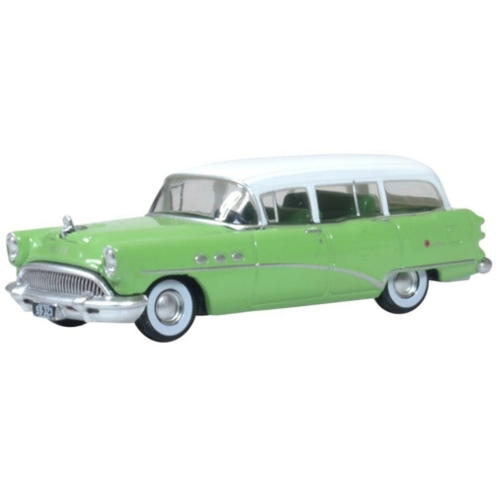 Available to Order – Buick Century Estate Wagon 1954 Willow Green/arctic White 1:87 Oxford Diecast Model (OX87BCE54003)
