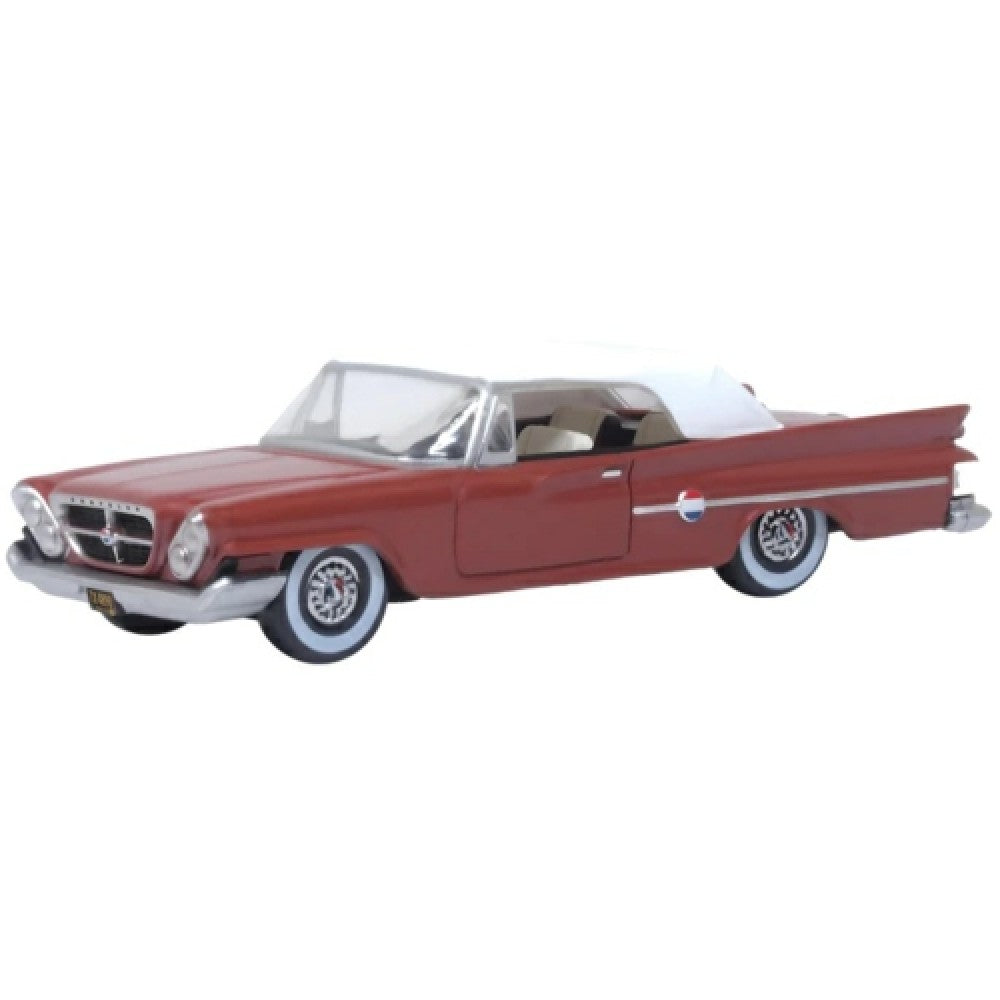 Available to Order – Chrysler 300 Convertible 1961 (closed) Cinnamon/white 1:87 Oxford Diecast Model (OX87CC61004)