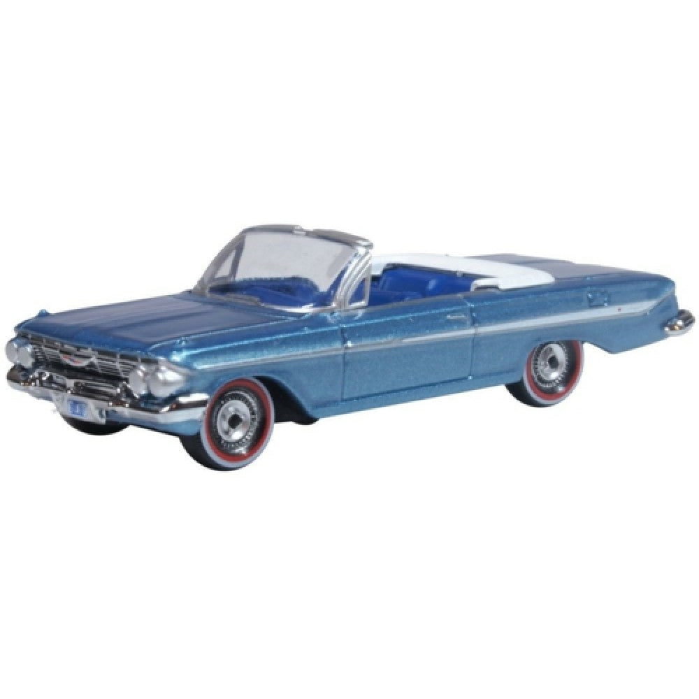 Available to Order – Chevrolet Impala 1961 Jewel Blue/white 1:87 Oxford Diecast Model (OX87CI61006)