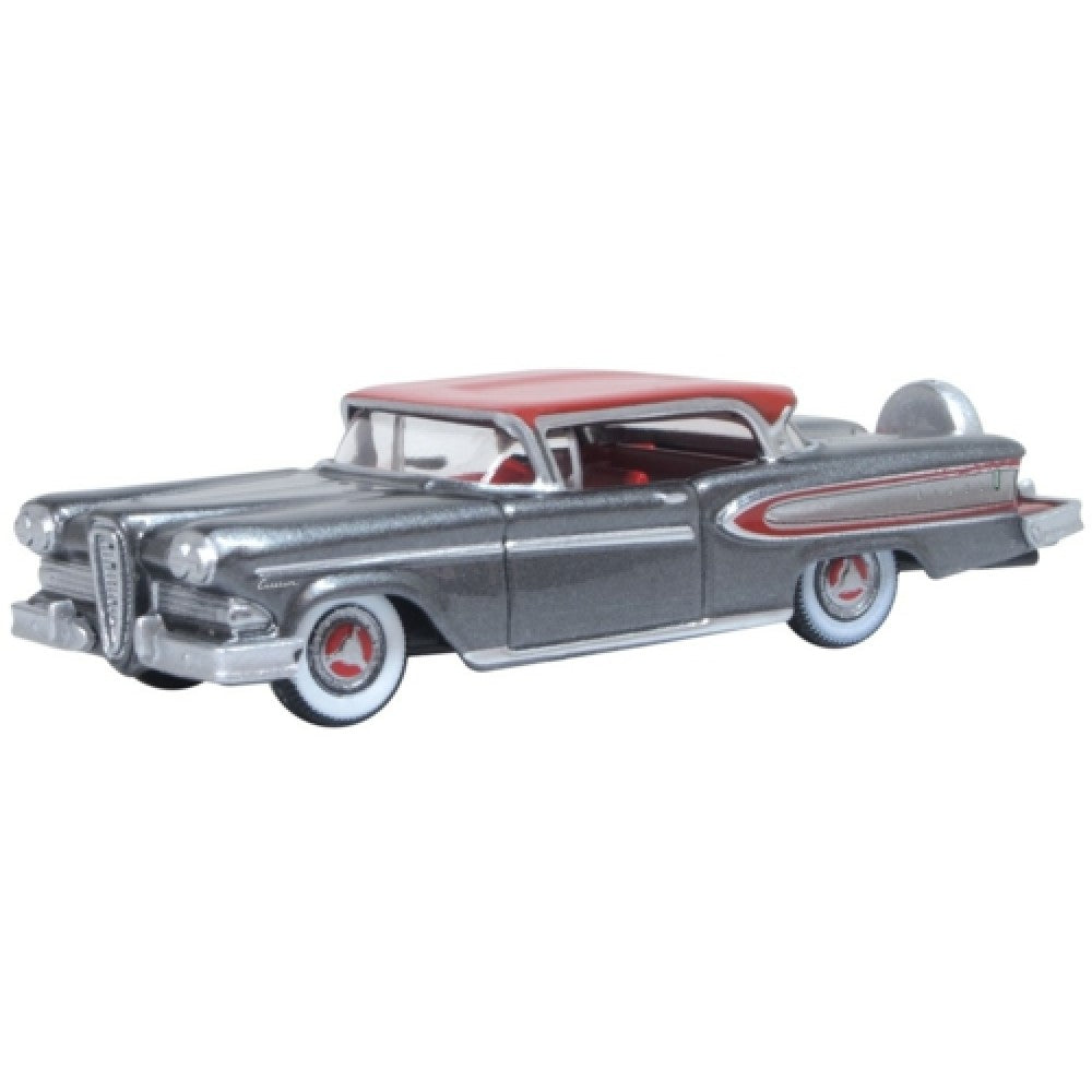 Available to Order – Silver Gray/ember Red Edsel Citation 1958 1:87 Oxford Diecast Model (OX87ED58008)