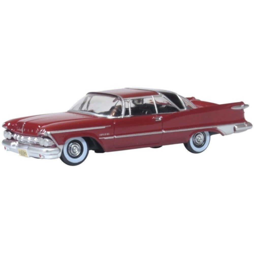 Available to Order – Imperial Crown 2 Door Hardtop 1959 Radiant Red/black 1:87 Oxford Diecast Model (OX87IC59003)