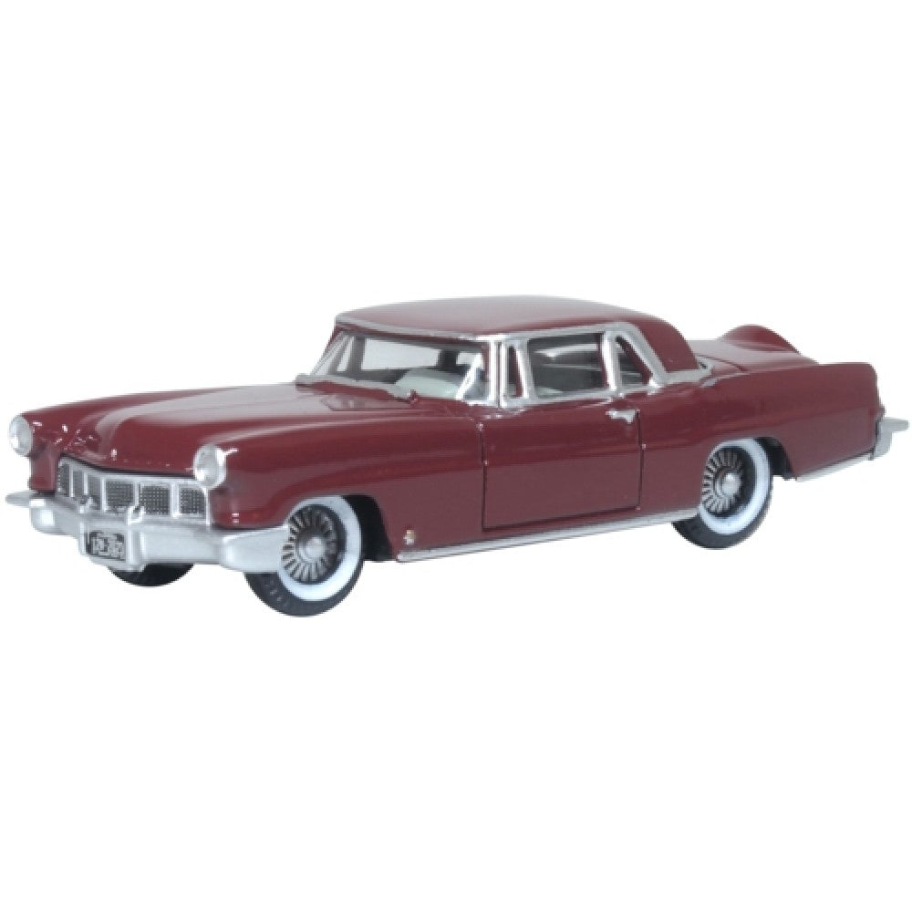 Available to Order – 1956 Continental MK II Dark Red 1:87 Oxford Diecast Model (OX87LC56005)