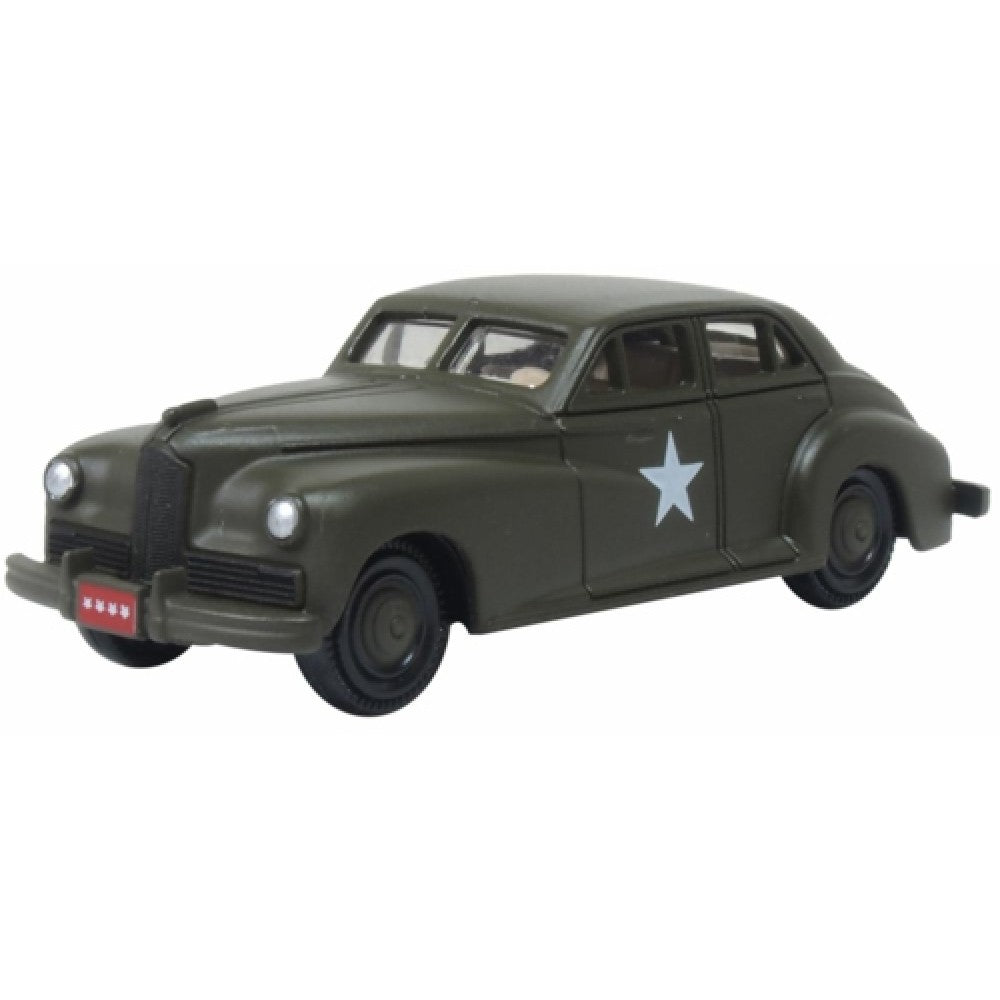 Available to Order – 1942 Packard Clipper Touring Sedan US Army Staff Car 1:87 Oxford Diecast Model (OX87PC42002)