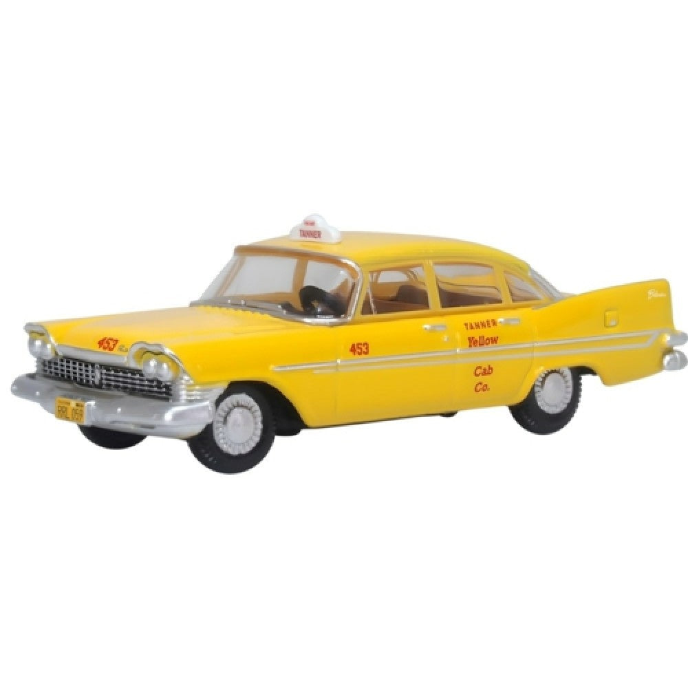 Available to Order – Tanner Yellow Cab Co. S California Plymouth Belvedere Sedan 1959 1:87 Oxford Diecast Model (OX87PS59002)