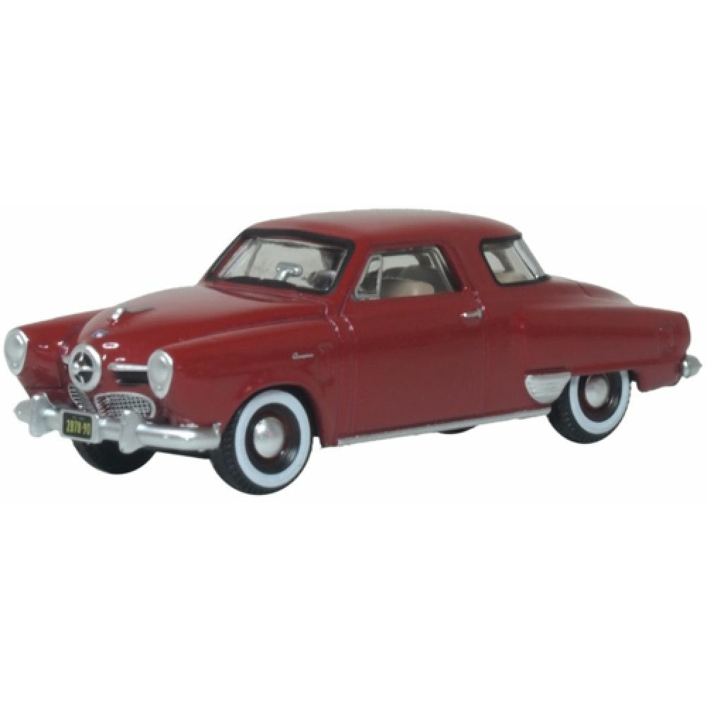Available to Order – 1950 Studebaker Champion Starlight Coupe Commanche Red 1:87 Oxford Diecast Model (OX87SC50003)