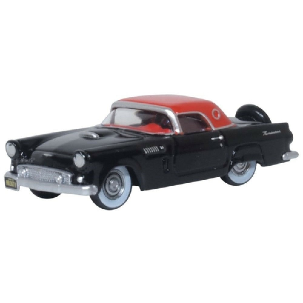 Available to Order – Raven Black/fiesta Red Ford Thunderbird 1956 1:87 Oxford Diecast Model (OX87TH56008)
