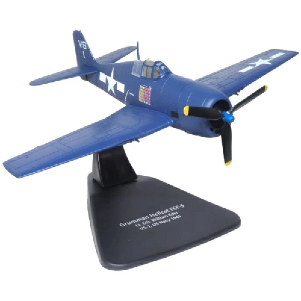Available to Order – Lt.cdr.willard E. Eder. Vs-1.us Navy 1945 Grumman Hellcat F6f-5 1:72 Oxford Diecast Model (OXAC119)