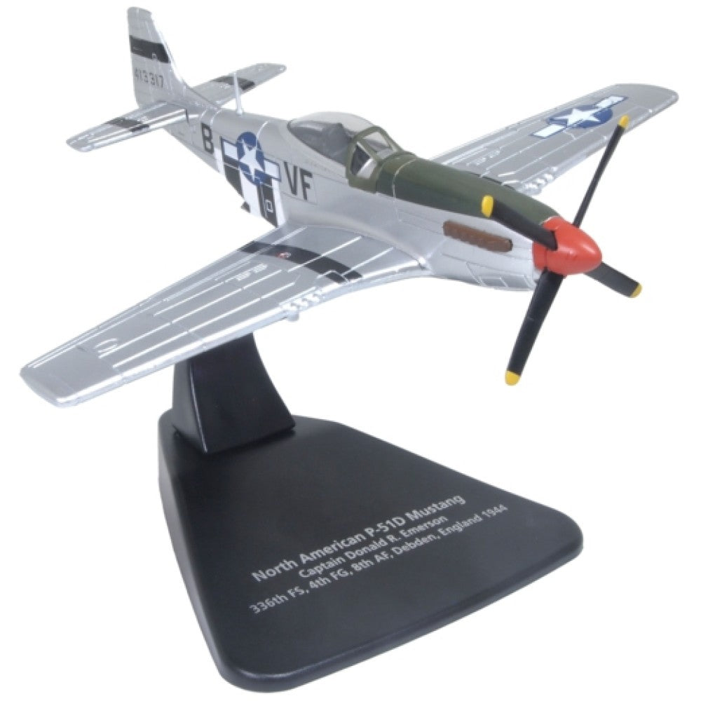 Available to Order – 1944 Mustang P51 Capt.d.r.emerson. 336th Fs 4th Fg. 8th Af. Debden UK 1:72 Oxford Diecast Model (OXAC126)