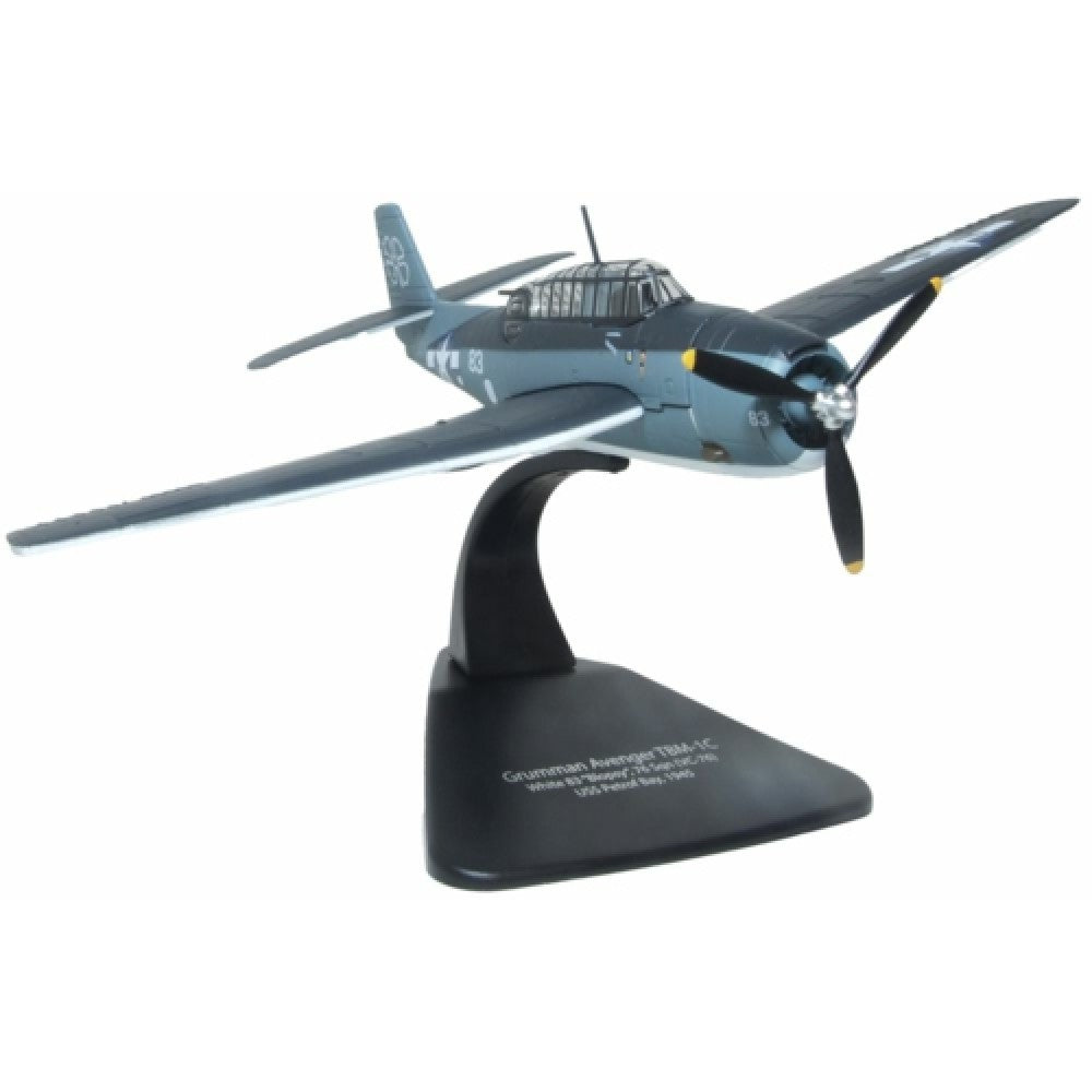 Available to Order – Grumman Avenger White 83 Blopsy Composite Sqn.76 Uss Petrof Bay 1945 1:72 Oxford Diecast Model (OXAC132)