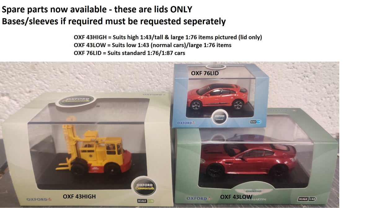 Available to Order – Oxford 1:43 Scale Low Top Plastic Lid 1:76/1:43 Oxford Diecast Model (OXF 43LOW)