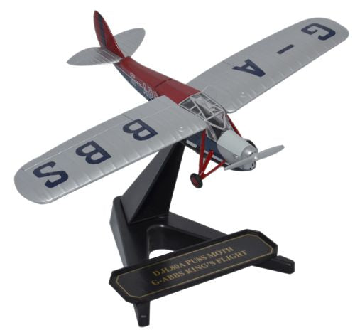 DH Puss Moth G-ABBS Kings Flight 1:72 Oxford Diecast Model