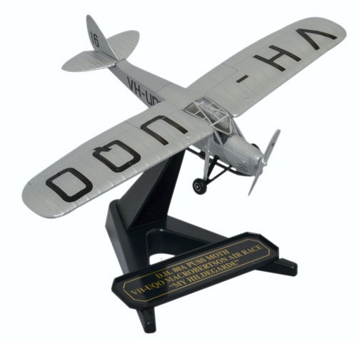DH80a Puss Moth VH-UQO My Hildegarde (Air 1:72 Oxford Diecast Model