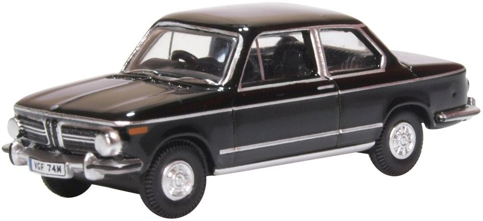 Available To Order – BMW 2002 Black 1:76 Oxford Diecast Model (OXF 76BM02004)
