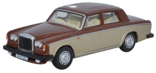 Available To Order – Bentley T2 Saloon - Nutmeg/Silver Sand 1:76 Oxford Diecast Model (OXF 76BT2002)