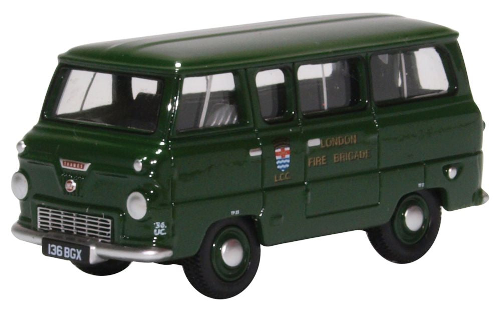 Ford 400E Minibus London Fire Brigade (Gre 1:76 Oxford Diecast Model
