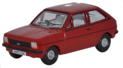 Ford Fiesta MkI - Venetian Red 1:76 Oxford Diecast Model