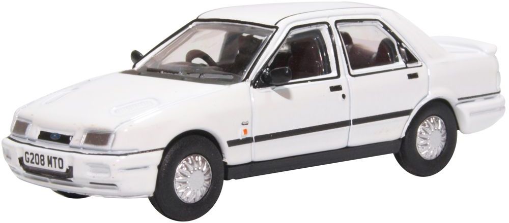 Available To Order – Ford Sierra Sapphire Diamond White 1:76 Oxford Diecast Model (OXF 76FS005)