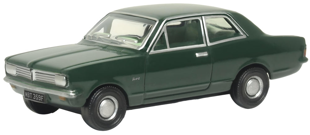Available To Order – Vauxhall Viva HB Pinewood Green 1:76 Oxford Diecast Model (OXF 76HB005)