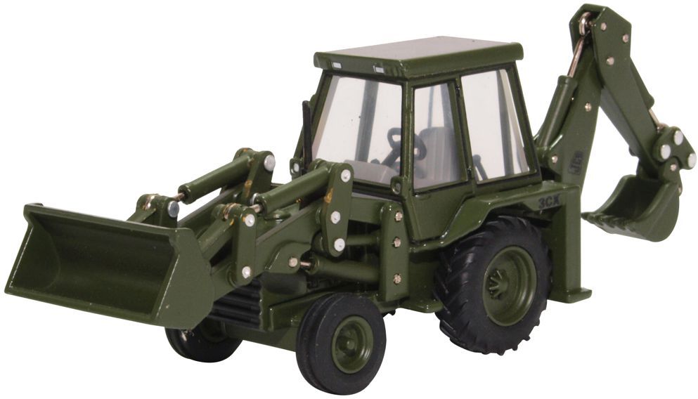 JCB 3CX (1980s) Army 1:76 Oxford Diecast Model