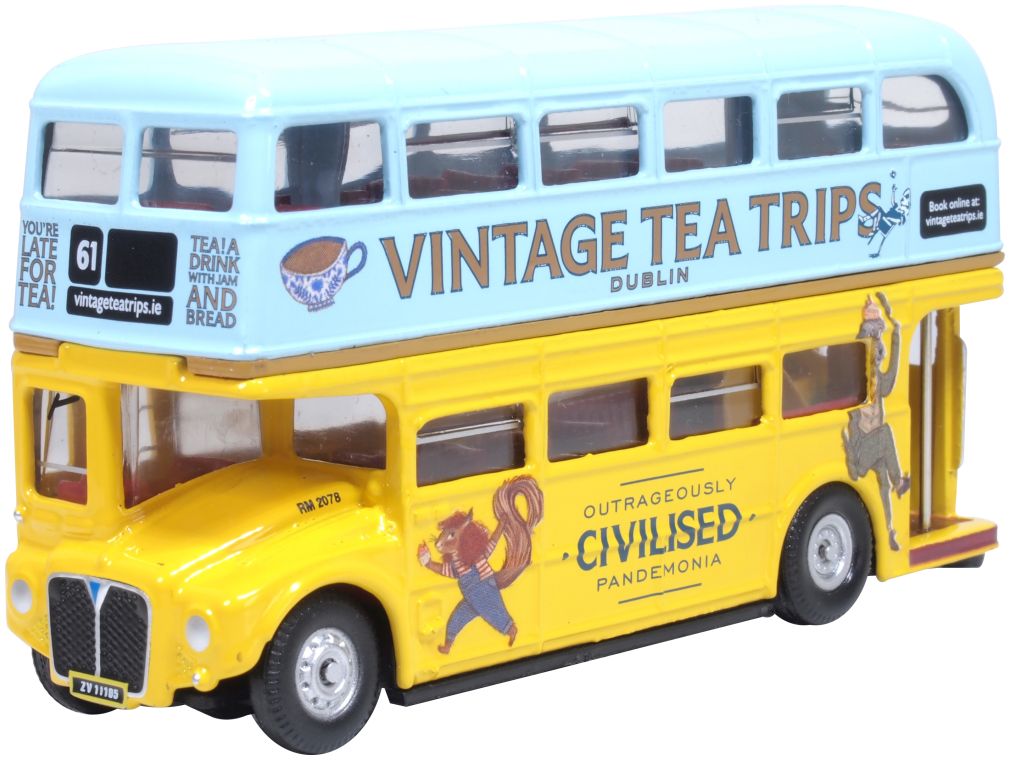 Available To Order – AEC Routemaster Vintage Tea Tours 1:76 Oxford Diecast Model (OXF 76RM115)