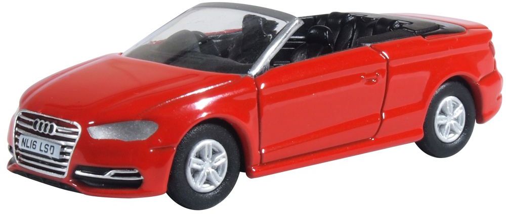 Audi S3 Cabriolet Misano Red 1:76 Oxford Diecast Model