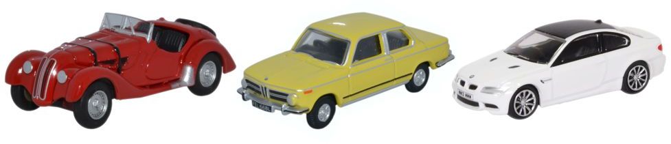 3 Piece Set BMW 1:76 Oxford Diecast Model