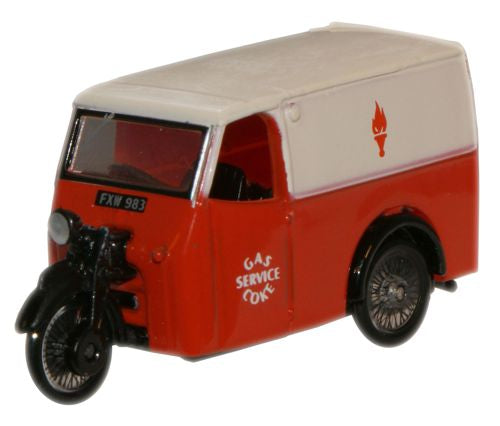 Tricycle Van - Gas And Coke Service 1:76 Oxford Diecast Model