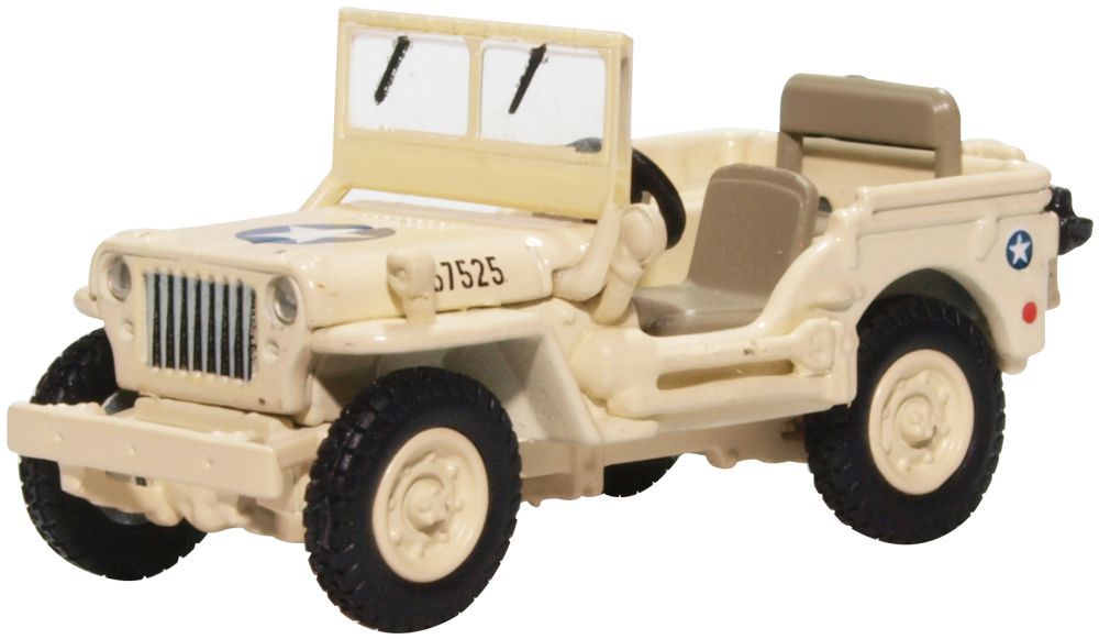 Willys MB USAAF Tunisia 1943 1:76 Oxford Diecast Model