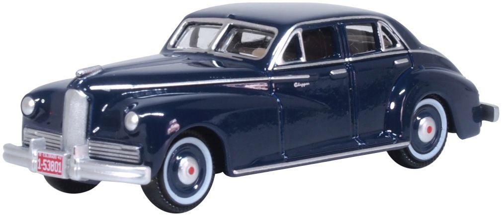 Packard Clipper Touring Sedan Blue 1942 Packard Blue 1942 1:87 Oxford Diecast Model