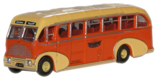Available To Order – Burlingham Sunsaloon - Yelloway 1:148 Oxford Diecast Model (OXF NBS002)