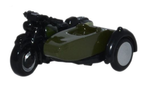 Available To Order – Motorcycle and Sidecar 34th Armoured Briga 1:148 Oxford Diecast Model (OXF NBSA005)