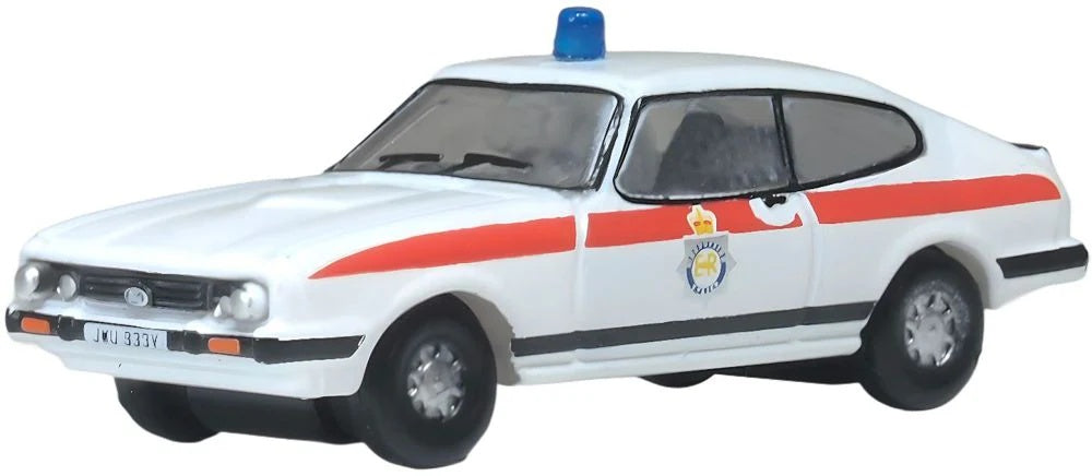 Available To Order – Ford Capri MkIII Merseyside Police 1:148 Oxford Diecast Model (OXF NCAP007)