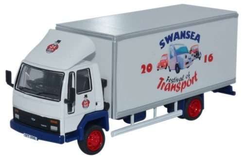 Available To Order – Ford Cargo Box Van - Swansea 2016 Festiva 1:76 Oxford Diecast Model (OXF SP108)