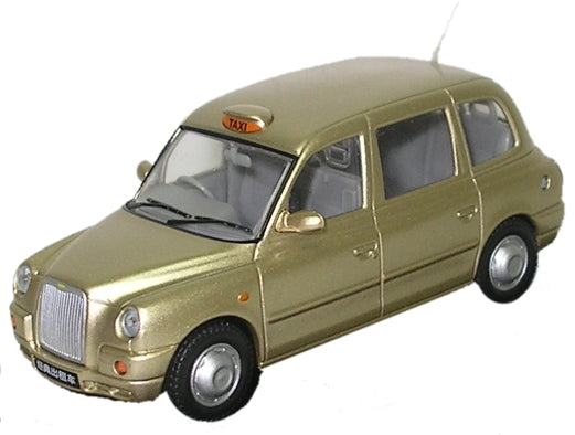 Available To Order – LTi TX4 Taxi - Gold 1:43 Oxford Diecast Model (OXF TX4002)