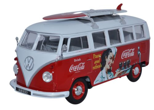 Available To Order – VW Bus Coca Cola 1:24 Oxford Diecast Model (OXF WE001CC)