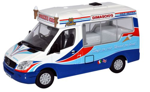 Available To Order – Mercedes Ice Cream Van - Dimachio's 1:43 Oxford Diecast Model (OXF WM002)