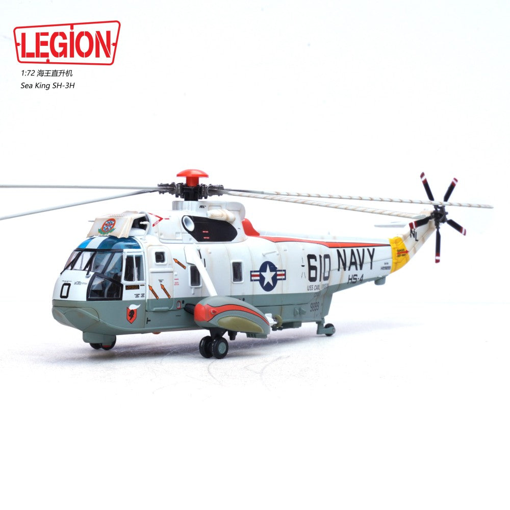 Pre-Order - 1:72 PANZERKAMPF Legion Series - Sh-3H Sea King Black Knights Hs-4 Us Navy PAN14055LE Stocks Due Jun / Jul
