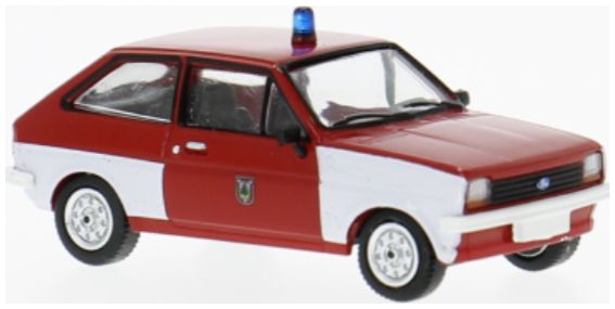 Available To Order – Ford Fiesta MK I 1976 Feuerwehr Pinneberg 1:87 PCX Model (PCX 871255)
